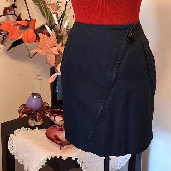 Preowned Designers Remix Collection Black Two Pockets Mini Lined Skirt - Picture 3 of 10